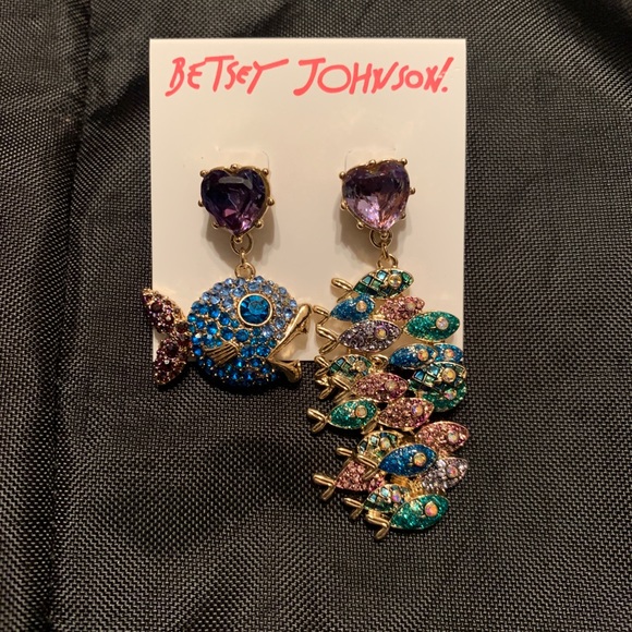 Betsey Johnson Jewelry - Betsey Johnson School of Fish Earrings NWT